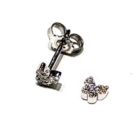 Orecchini Bolzoni Donna Lettere e simboli in Oro bianco Diamante BO0355-1-OB